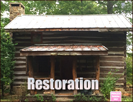 Historic Log Cabin Restoration  Caldwell County, North Carolina